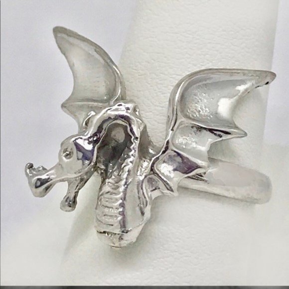 NWT Sterling silver .925 handmade dragon ring - Picture 8 of 8